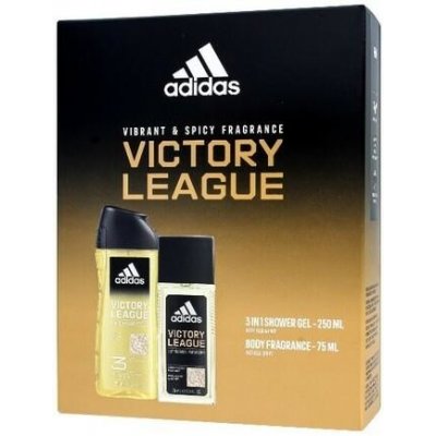 Adidas Victory League deodorant s rozprašovačem 75 ml + 3v1 sprchový gel 250 ml