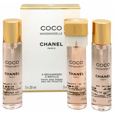Chanel Coco Mademoiselle toaletní voda dámská 3 x 20 ml náplň