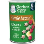 GERBER Organic křupky s malinami a banánem 35 g – Zbozi.Blesk.cz