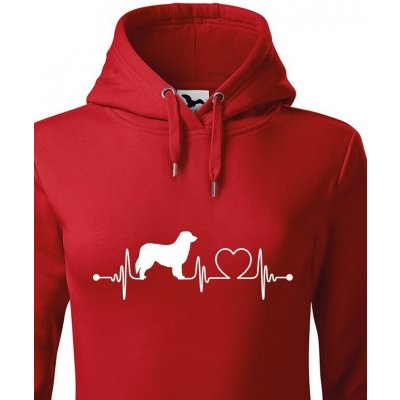 Bezvatriko dámská mikina Český strakatý pes tep Červená 1155 – Hledejceny.cz