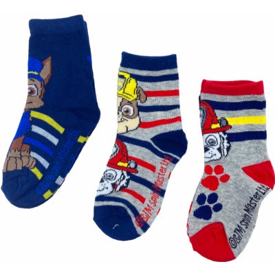 Eplusm Chlapecké ponožky TLAPKOVÁ PATROLA 3 pack klasické – Zboží Mobilmania