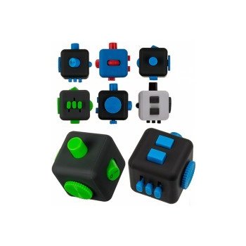 Fidget cube černo zelený