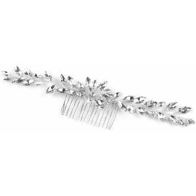 Hřeben do vlasů s broušenými kameny hand made svatební - crystal – Zboží Dáma