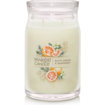 Yankee Candle Signature White Spruce & Grapefruit 567 g – Zboží Mobilmania