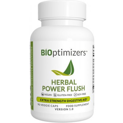 BiOptimizers Herbal Power Flush Šetrné projímadlo 90 ks – Hledejceny.cz