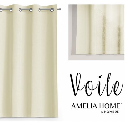 Záclona AmeliaHome Voile IV ecru, velikost 300x160 – Zboží Mobilmania