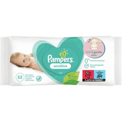 Pampers ubrousky Sensitive 3 x 52 ks – Zboží Mobilmania