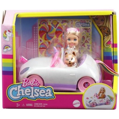 Barbie CHELSEA A KABRIOLET S NÁLEPKAMI – Hledejceny.cz