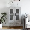 Regál a polička Prolenta Maison Exclusive Skříň highboard betonově šedá 69,5x31x115 cm kompozitní dřevo