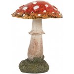 Dekorace figurka houba muchomůrka - Ø 9*12 cm - Clayre & Eef – Zboží Dáma