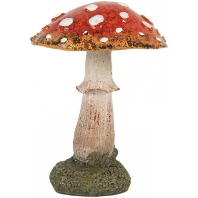 Dekorace figurka houba muchomůrka - Ø 9*12 cm - Clayre & Eef – Zboží Dáma