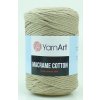 Příze Yarn Art Macrame Cotton 768 béžově hnědá