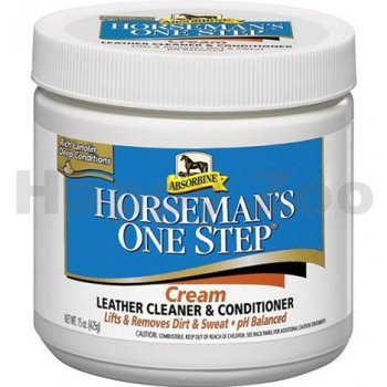 Absorbine Horsemans one step cream čistící balzám na kožené výrobky 425 g
