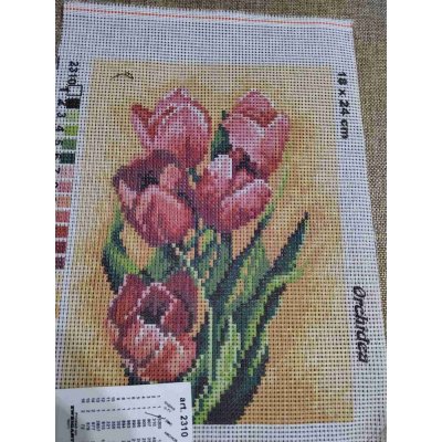 Obrázek na vyšívání 18x24 cm tulipány – Zboží Dáma