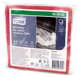 Tork čisticí utěrka z mikrovlákna pro opakované použití 30,5 x 30,5 cm červená 6 ks – Zboží Dáma
