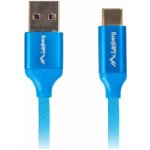 Lanberg CA-USBO-22CU-0010-BL USB-C M na USB-A M 2.0, 1m, modrý – Hledejceny.cz