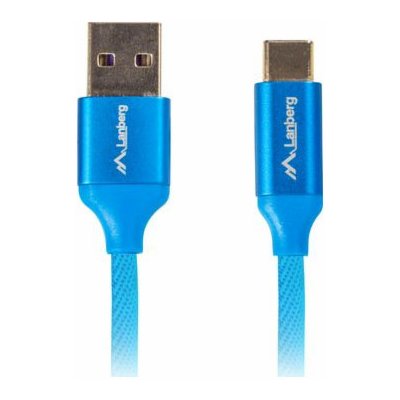 Lanberg CA-USBO-22CU-0010-BL USB-C M na USB-A M 2.0, 1m, modrý – Hledejceny.cz