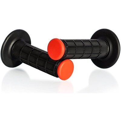 MOTION STUFF motokrosové rukojeti Advanced černé/červené (half-waffle) – Sleviste.cz