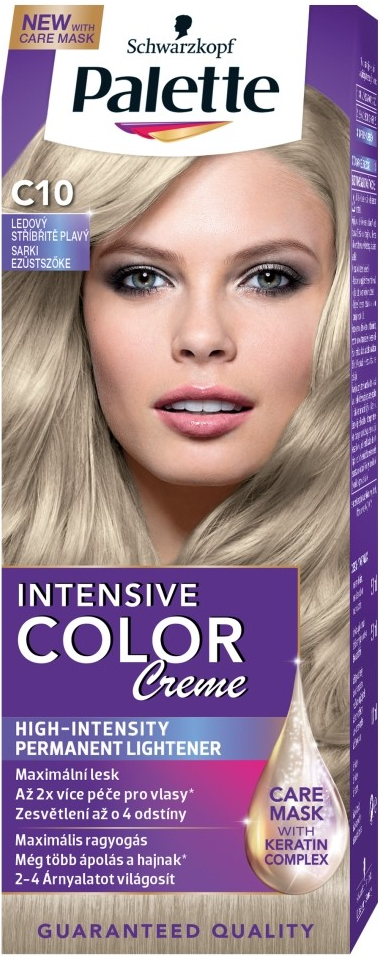 Pallete Intensive Color Creme C10 Ledový stříbřitě plavý barva na vlasy od  59 Kč - Heureka.cz