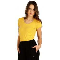 LITEX Dámské triko s krátkým rukávem žluté