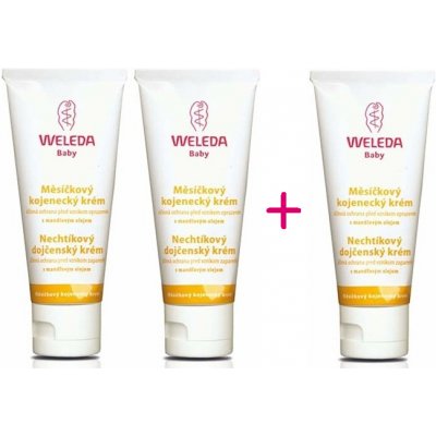 Weleda Měsíčkový kojenecký krém 75ml 2+1 zdarma 3 x 75 ml – Zboží Mobilmania