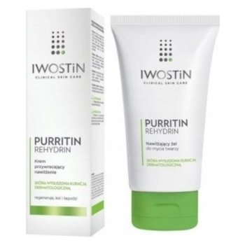 Iwostin Purritin Rehydrin hydratační mycí gel pro pleť vysušenou a podrážděnou léčbou akné 150 ml