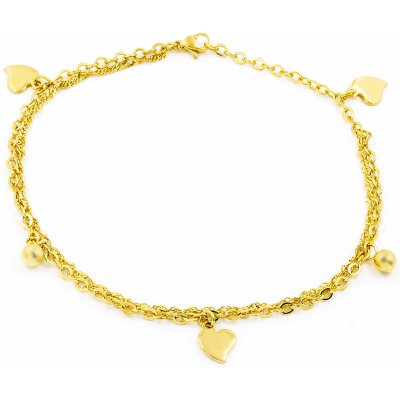 BRUNOshop Dvojitý řetízek na nohu S4097 – Zboží Dáma