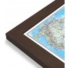 Nástěnné mapy National Geographic Jižní Amerika - nástěnná mapa Classic 60 x 77 cm Varianta: mapa v dřevěném rámu, Provedení: Pegi skořice