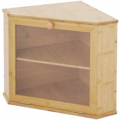 Dřevěný chlebník dvoupatrový, úložný box/skříňka na chléb a pečivo – Sleviste.cz