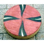 Mato Šamanský buben Bizon se stopami Velikost šamanského bubnu 30 cm – Zboží Dáma