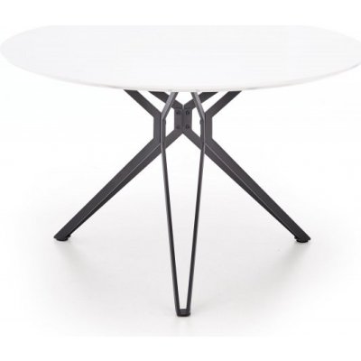 Halmar Jídelní kulatý stůl PIXEL kov bílý černý – Zboží Dáma