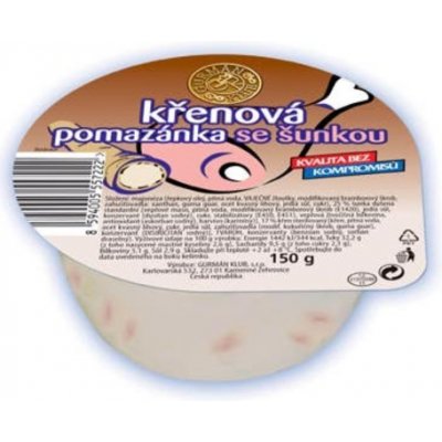 Gurmán Klub Křenová pomazánka se šunkou 150g – Sleviste.cz