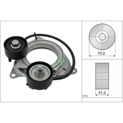 INA Napínák drážkového klínového řemenu IN 534101110 – Zboží Mobilmania