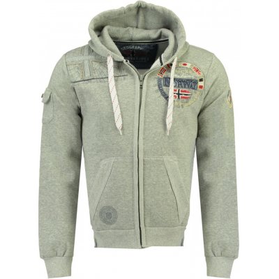 GEOGRAPHICAL NORWAY mikina FUDICAEL MEN SAM 100 ART šedá