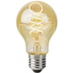 NEDIS Wi-Fi chytrá LED žárovka s vláknem/ E27/ A60/ 4,9W/ 230V/ 360lm/ teplá až studená bílá/ stmívatelná/ zlatá – Zboží Mobilmania