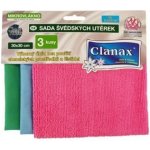 Clanax Švédská utěrka mix barev 30 x 30 cm 3 ks – Zboží Dáma