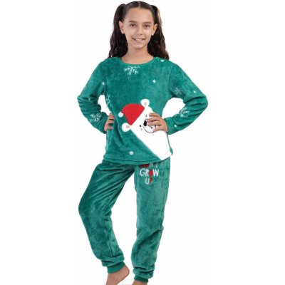 Dětské pyžamo s ledním medvědem Vánoční 1T0435 zelené – Zboží Mobilmania