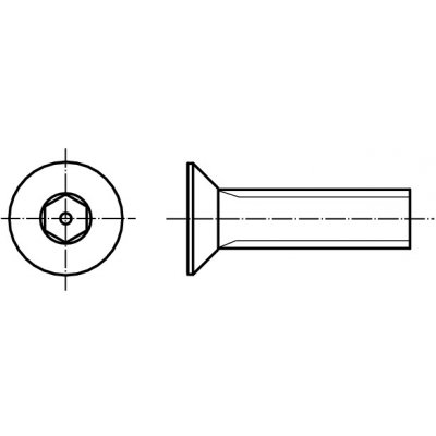 PROFISTYL DIN 7991 INBUS (IMBUS) šroub zapuštěná hlava vnitřní šestihran nerez A2 security Varianta: DIN 7991 inbus šroub zápustná hlava SECURITY nerez A2 M6x16 – Sleviste.cz