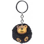 Přívěsek na klíče Dvěděti Dřevěná pompon Medvěd – Zboží Dáma