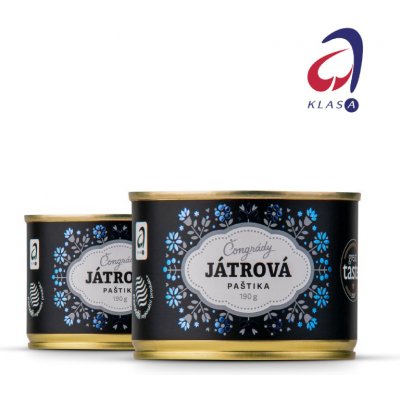 Čongrády Tradiční játrová paštika 190 g – Zboží Dáma