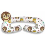 Baby Nellys Kojící polštář relax. poduška MAXI Ježek a Liška bílá – Zboží Dáma