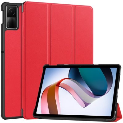 Protemio Leather Zaklápací kryt pre Xiaomi Redmi Pad SE 63774 červený – Zboží Mobilmania