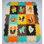 KIK KX5210 Pěnové puzzle 114 cm x 114 cm x 1 cm 25 dílů – Zboží Dáma