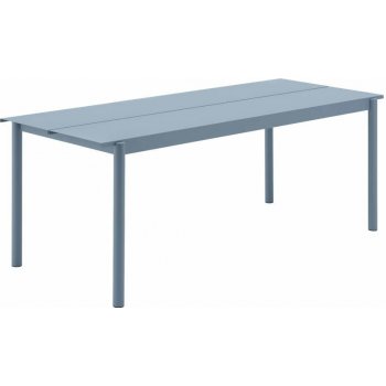 Muuto Stůl Linear Steel Table 200 cm, pale blue