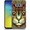 Pouzdro a kryt na mobilní telefon Samsung Pouzdro Head Case Samsung Galaxy S10e AZTEC KOČKA