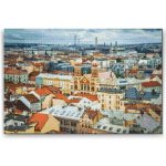 Painting Queens Diamantové malování Výhled na město Plzeň 40 × 60 cm s rámem hranaté – Sleviste.cz