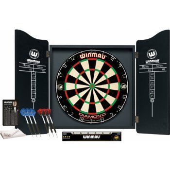 Winmau Pro-dart set Diamond Set kabinet + sisálový terč + šipky od 2 990 Kč  - Heureka.cz