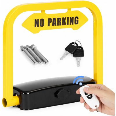 MultiStore DNPL-001 Skládací parkovací zábrana 35 cm na klíč, dálkově ovládaná, alarmový systém – Sleviste.cz