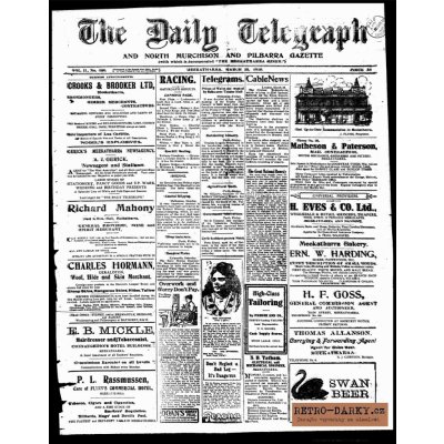Noviny ze dne narození - Daily Telegraph – Zboží Mobilmania