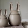 DBKD Velikonoční dóza Eating Rabbit Dust large, béžová barva, šedá barva, keramika
